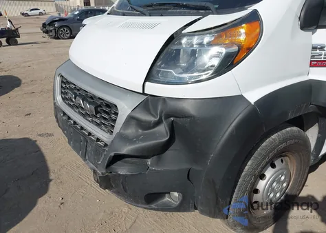 2021 Ram Promaster 2500 High Roof 136 Wb из США, поврежденный, VIN 3C6LRVCG5ME586014